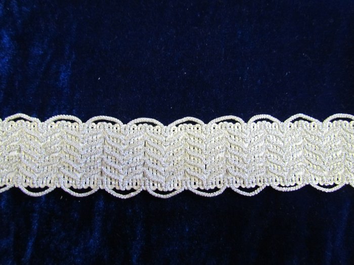 Тесьма серебро 86