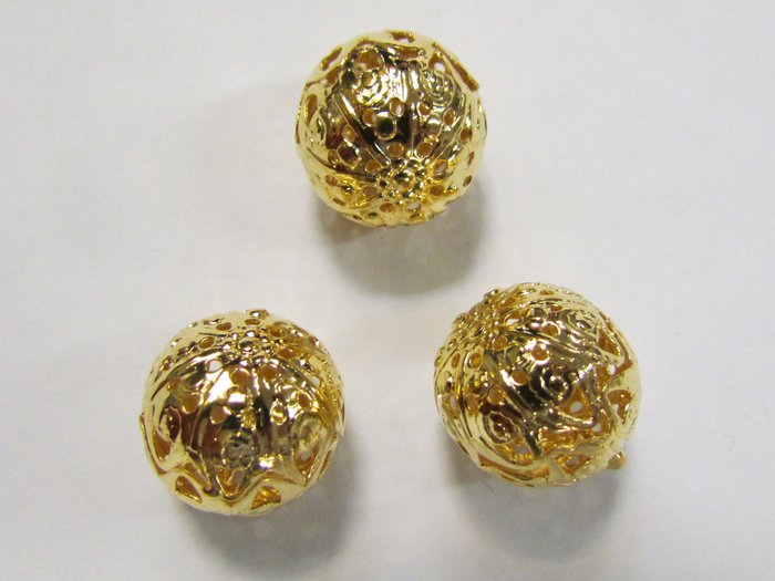 Пуговицы СТАРИННЫЕ, золото, металл (100шт. в упак. )