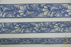 Галун ВАСИЛЕК, синий с серебром, шир. 4 см, РА Галун ВАСИЛЕК, синий с серебром, шир. 4 см, РА