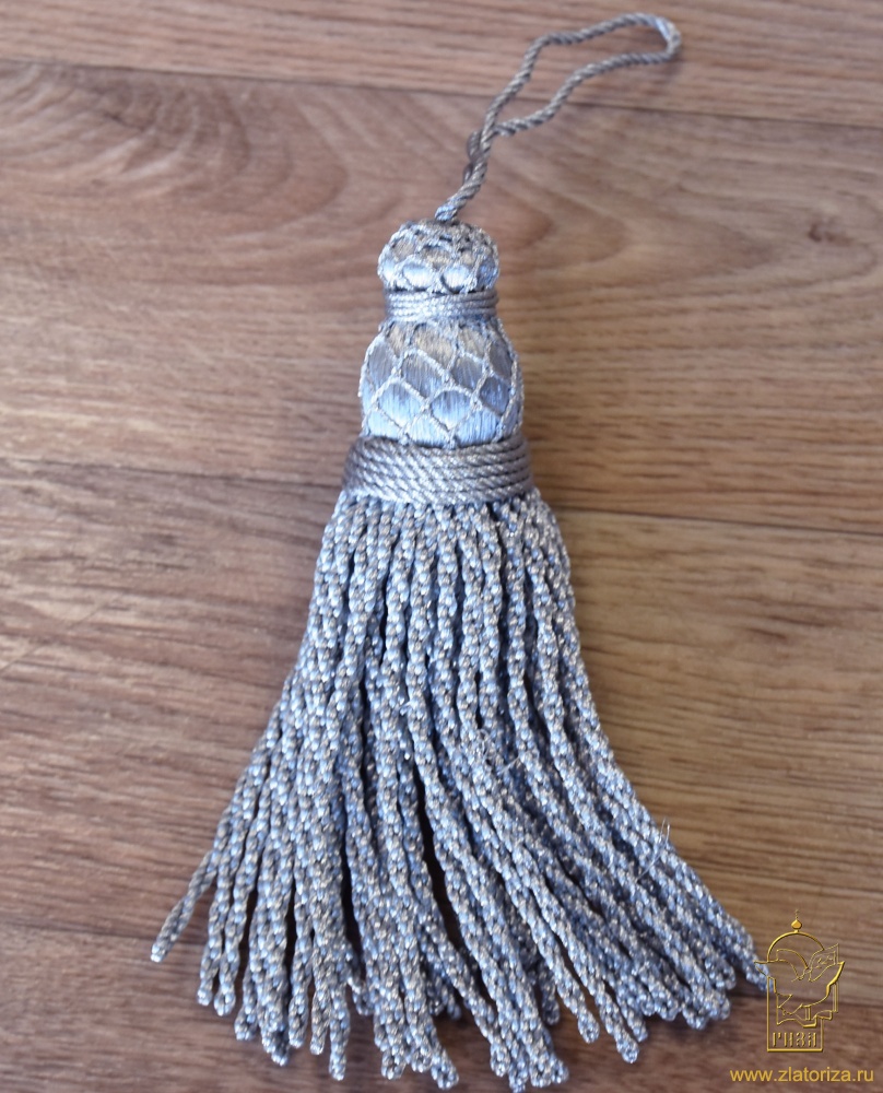 Кисть декоративная, серебро, арт. 2235, 75398А, длина 16 см