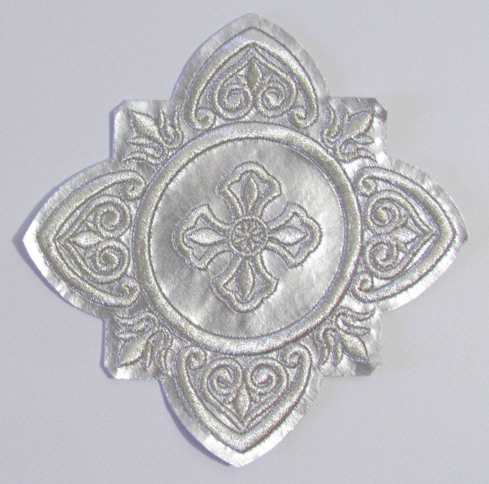 Набор крестов, иерейский, УЗОРНЫЙ, лаке, серебро, 14 шт