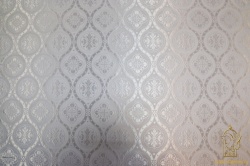 Шелк ПАСХА нью (Византийские круги), белый с серебром, шир. 160 см