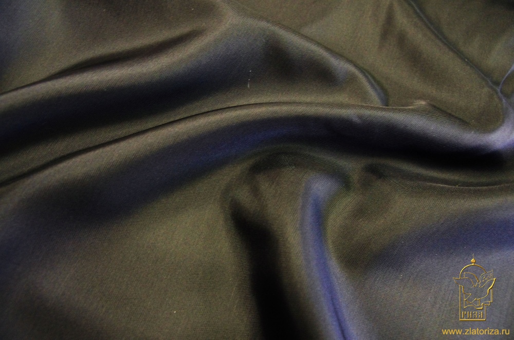 Подкладочная ткань, саржа, черная, шир. 150 см, вискоза