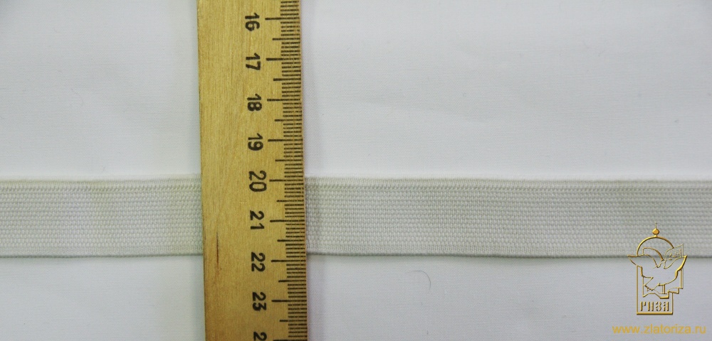 Резинка белая/черная шир. 2 см (10 метров в упаковке)