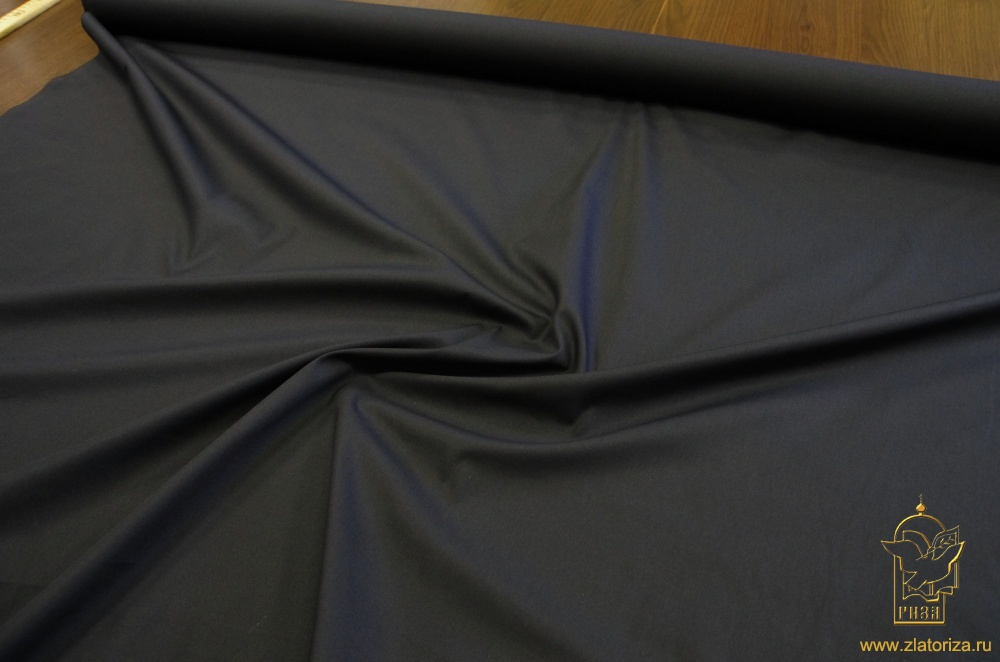 Сорочечная, черный, шир. 150 см, х\б 98%, эластан 2%
