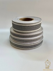 Галун РОМАШКА, черный с серебром, шир. 1,8 см, РА