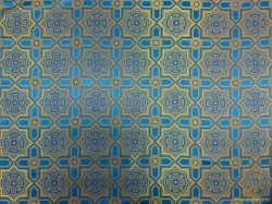 Парча НЕВСКИЙ, голубая с золотом, шир. 150 см