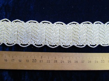 Тесьма серебро 86