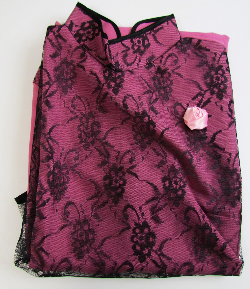 Платье погребальное ВЕЧЕР, габардин , цвет - брусника