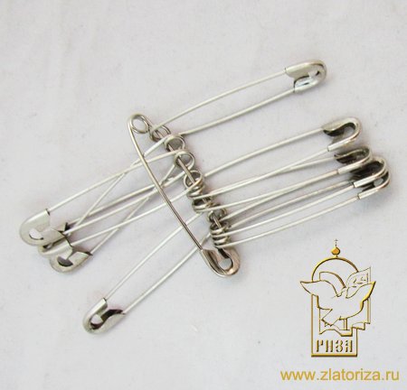 Булавки английские СРЕДНИЕ №3, 10 шт