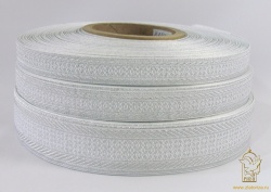 Галун РОМАШКА, белый с темным серебром, шир. 2,2 см, РА Галун РОМАШКА, белый с темным серебром, шир. 2,2 см, РА