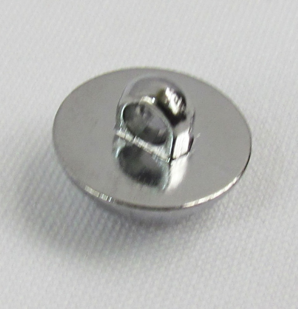 Пуговицы 25 пластик серебро