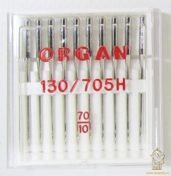 Иглы д/ швейных машин №70 ORGAN