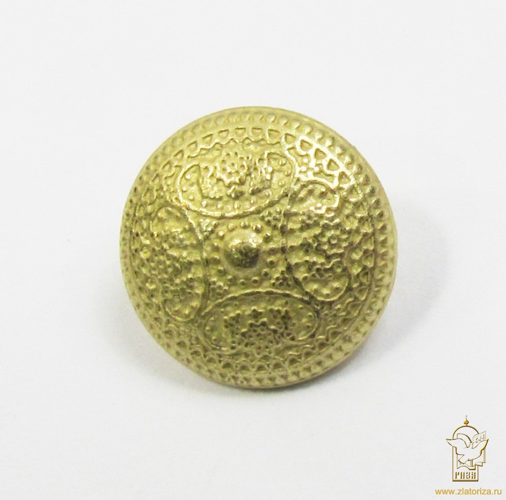 Пуговицы БОЯРСКАЯ светлое золото, металл, 11 мм