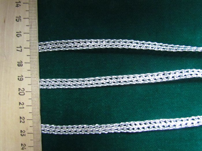 Тесьма серебро СОТЫ (моток)