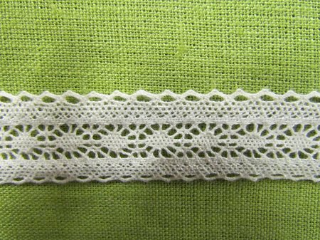 Кружево 120, плетеное, сливки