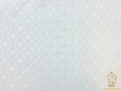 Шелк АЛАНЬЯ малая, белый с серебром, шир. 165 см