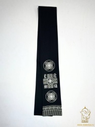 Закладка вышитая, черная с серебром, шир. 10 см Закладка вышитая, черная с серебром, шир. 10 см