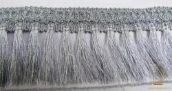 Бахрома серебро 2, шир. 5. 5 см, арт. 1163, 25 в упак, МТ