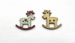 Пуговицы ОЛЕНЬ, дерево, 25 мм Пуговицы ОЛЕНЬ, дерево, 25 мм