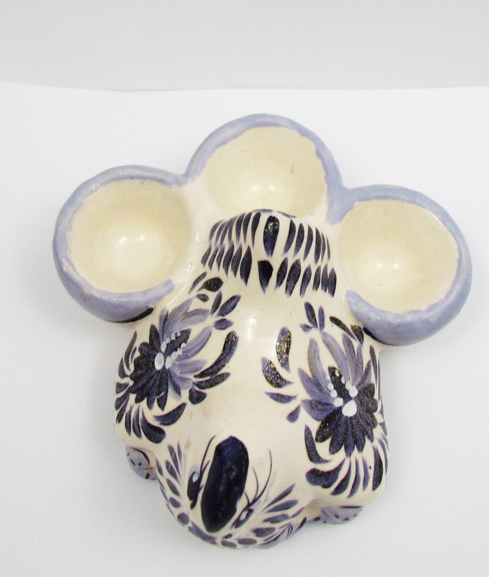 Подставка для пасхальных яиц Курочка Ряба/Гжель для 3-х яиц , керамика, 2954071