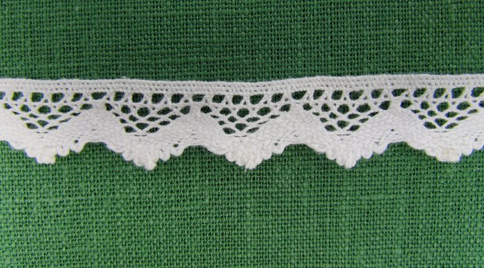 Кружево 113, плетеное, сливки
