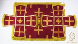 Покровцы парча, бордо с золотом