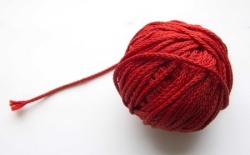 Шнур поручный красный, В035 цвет 152