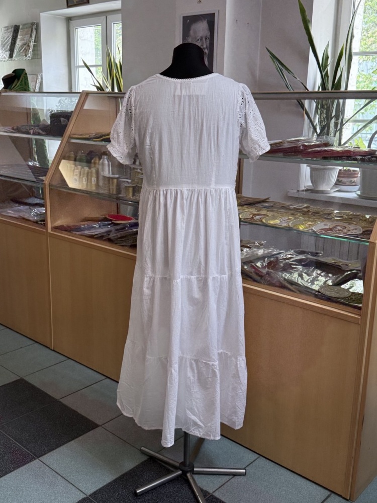 Платье женское белое, хлопок, СД Размеры уточнять у продавцов