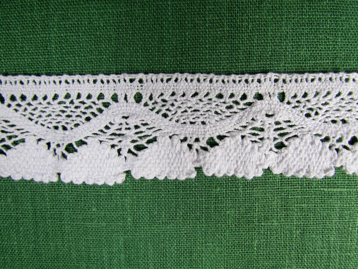 Кружево 110, плетеное, белое
