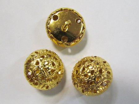 Пуговицы ИДЕАЛ, золото, металл (100шт. в упак. )