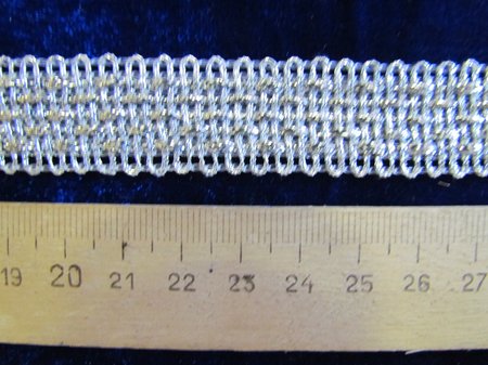 Тесьма серебро 37