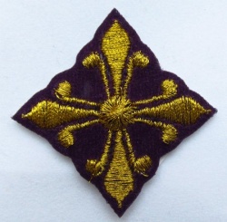 Крест 5 ВАНИН, фиолетовый с золотом,4-5 см