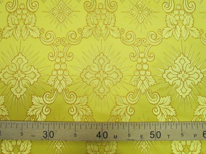 Шелк ЛОЗА, желтый, шир. 150 см, Рахманово