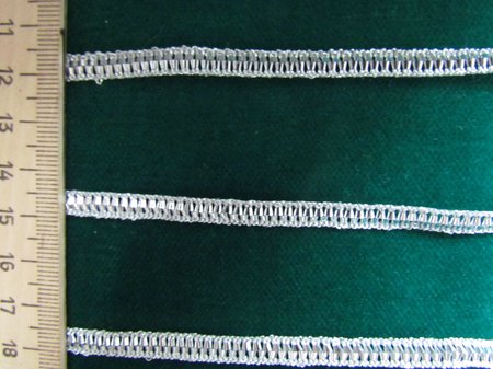 Тесьма серебро МОЛНИЯ (моток)