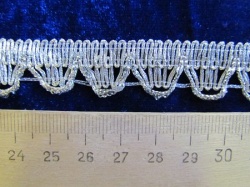 Тесьма серебро 34