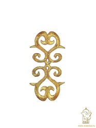 Термоаппликация ЗАВИТОК 2, золото, дл. 10,5 см, шир. 5 см Термоаппликация ЗАВИТОК 2, золото, дл. 10,5 см, шир. 5 см