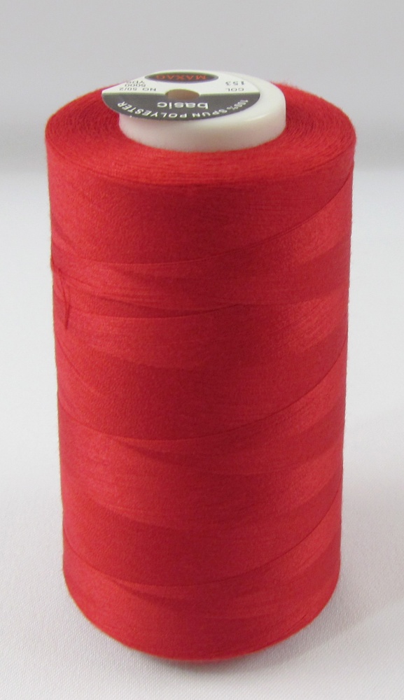 Нитки оверлок 5000 яр. красные