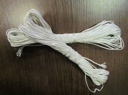 СУТАЖ, шнур, цвет - серебро, в мотке 20 м