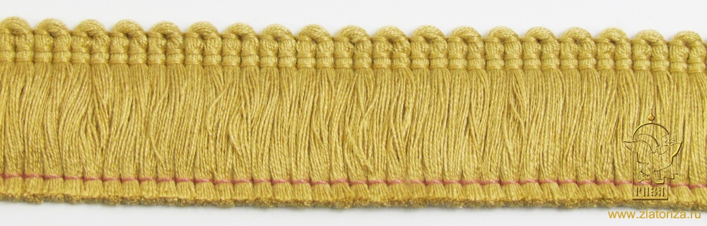 Бахрома цветная №25 охра (золото)