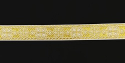 Галун ВИЗАНТИЯ, белый с золотом, шир. 2,3 см, ФР