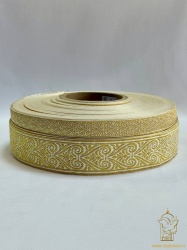 Галун АФИНЫ, белый с золотом, шир. 1,8 см, РА