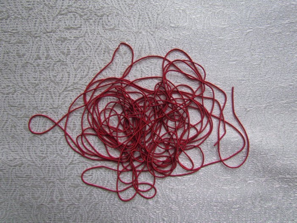 Канитель 49К красная матовая