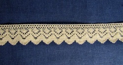 Кружево 130, плетеное, сливки Кружево 130, плетеное, сливки