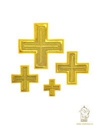 Крест 1 АНДРЕЕВСКИЙ, желтый с золотом, 14,5 - 16 см Крест 1 АНДРЕЕВСКИЙ, желтый с золотом, 14,5 - 16 см