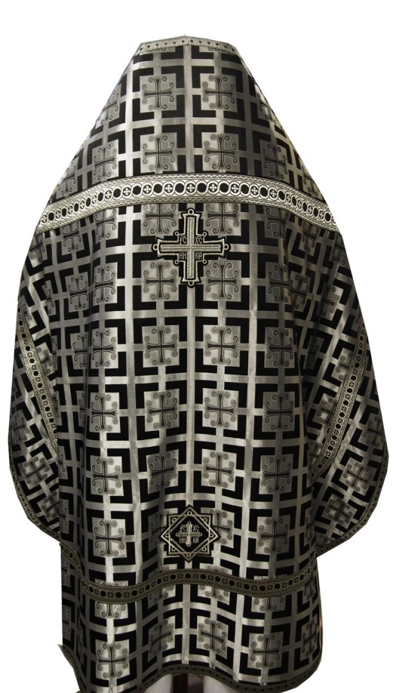 Облачение иерейское, шелк, черный с серебром. Кападокия