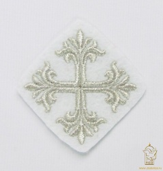 Крест 2 ВИФЛЕЕМ, белый с серебром, 13 см, ВИО Крест 2 ВИФЛЕЕМ, белый с серебром, 13 см, ВИО