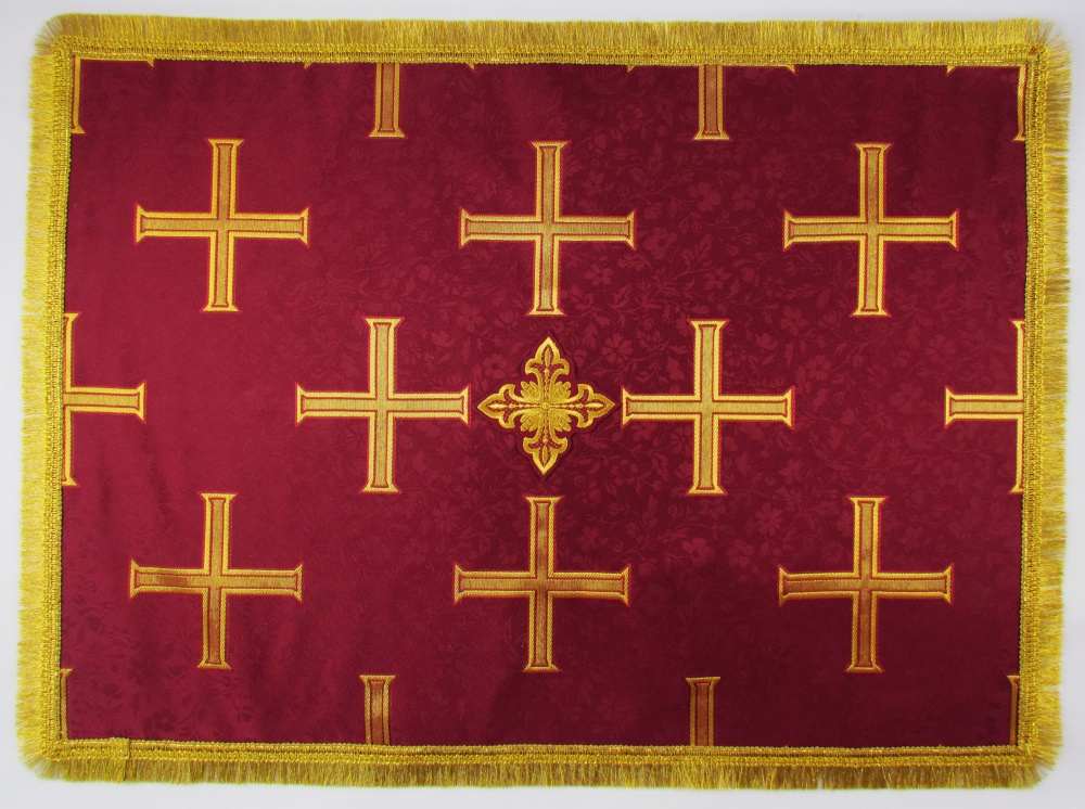 Покровцы парча, бордо с золотом