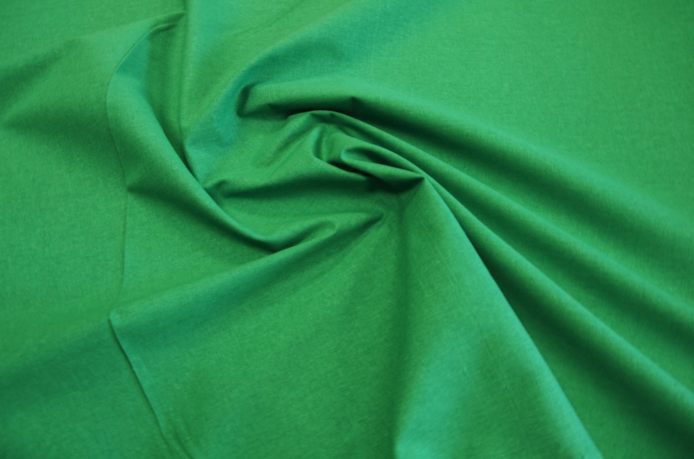 Бязь зеленая, шир. 150 см, плотность 140 гр/м2