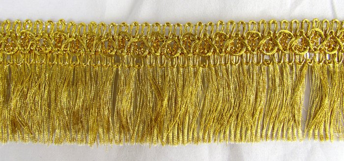 Бахрома золото 7, арт. 1340, 1507, 1654 (20 м в упаковке)